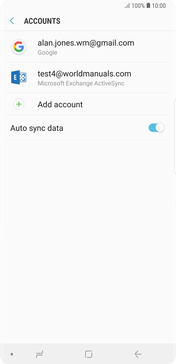 Press the Home key to return to the home screen.