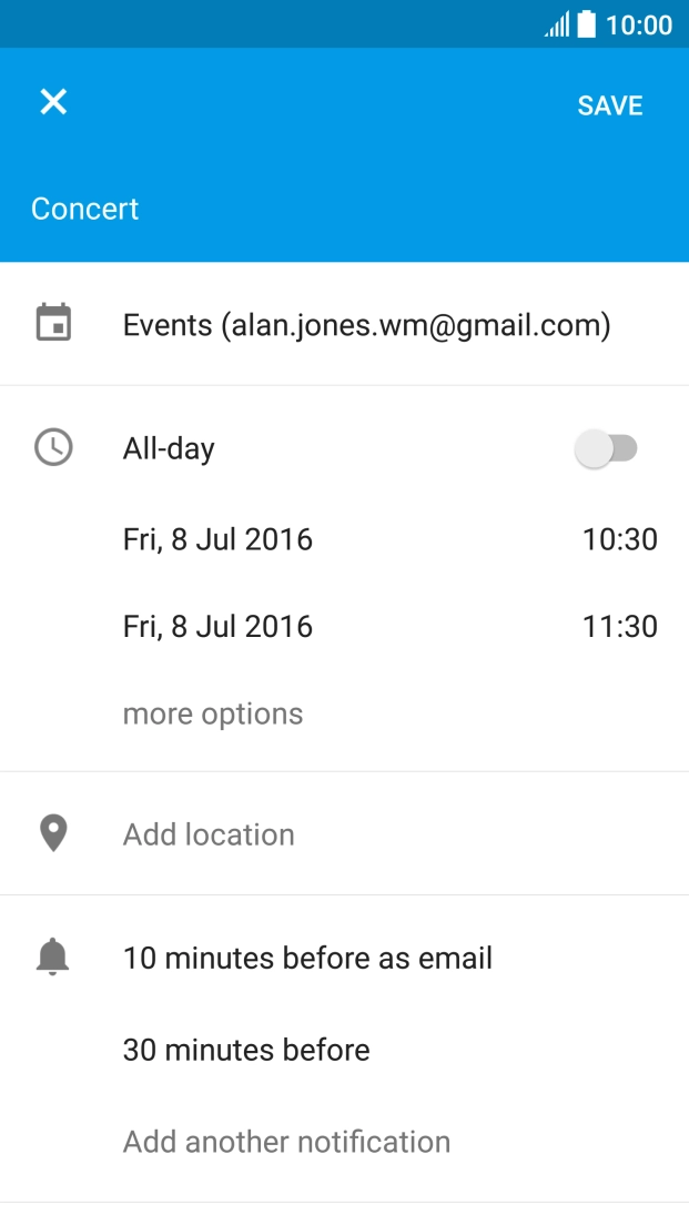 Press the fields below 