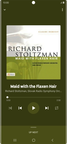 Press arrow right to go to the next audio file.