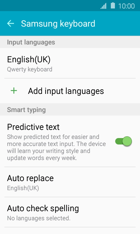 Press Add input languages.