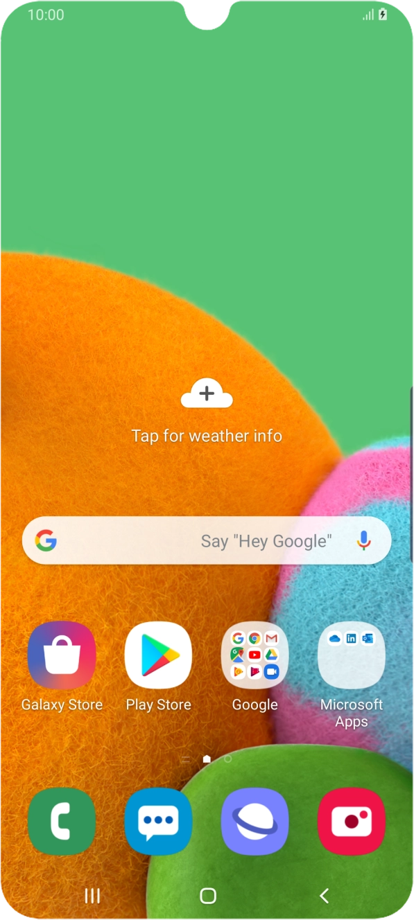 When the battery charging icon is displayed, the battery is charging.