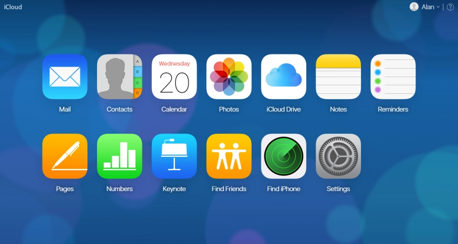 Open an internet browser on your computer and go to www.icloud.com.