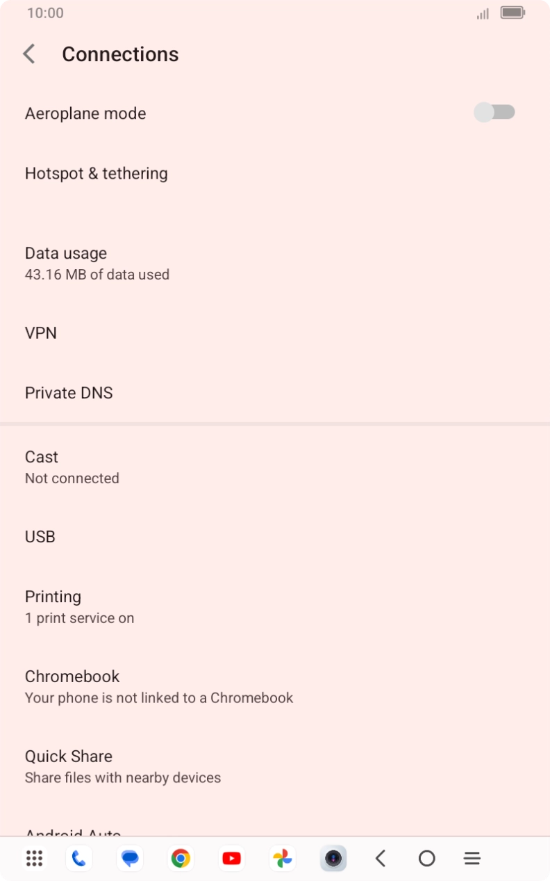 Press Hotspot & tethering.