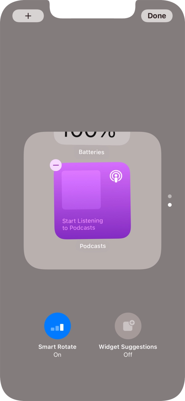 Press Smart Rotate to turn the function on or off.
