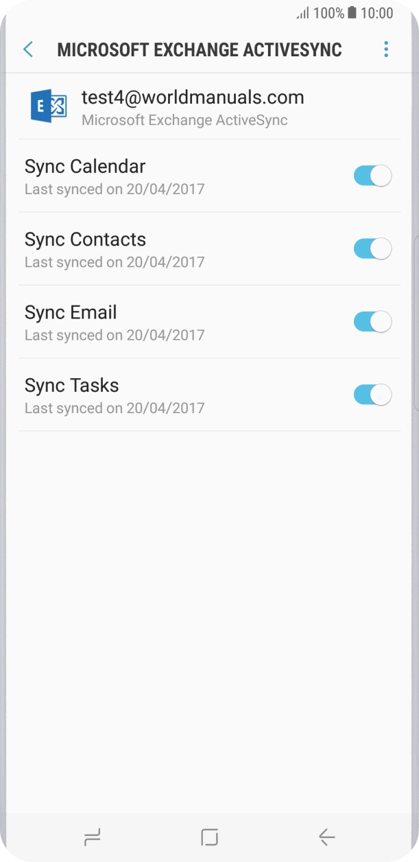 Press the menu icon.