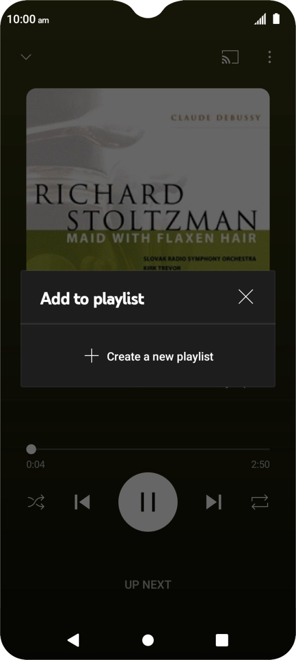 Press Create a new playlist.