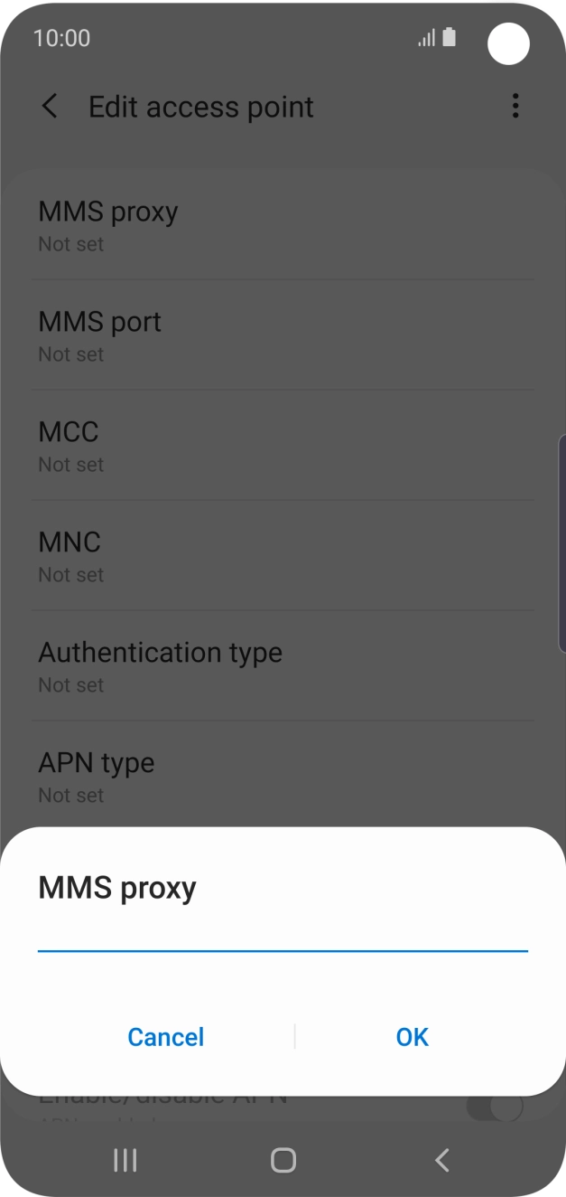 Key in 10.1.1.180 and press OK.
