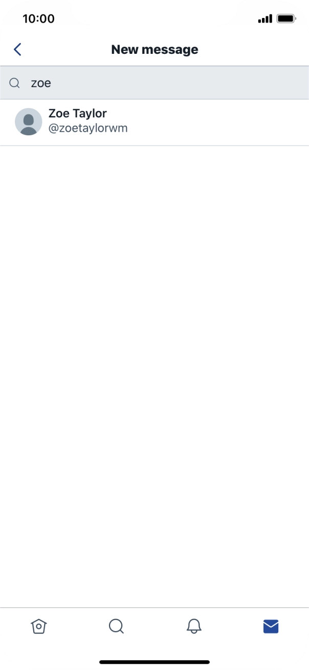 Press the required contact.