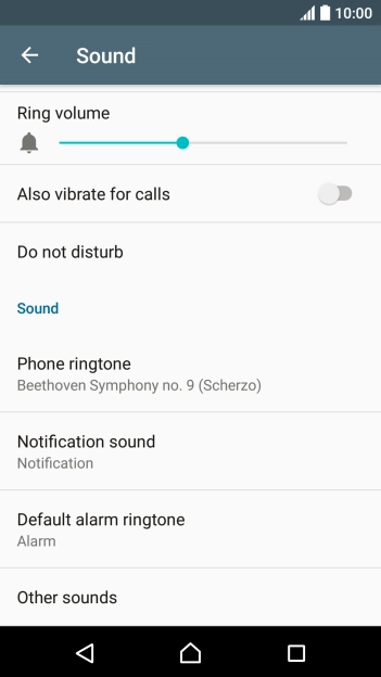 Press the Home key to return to the home screen.