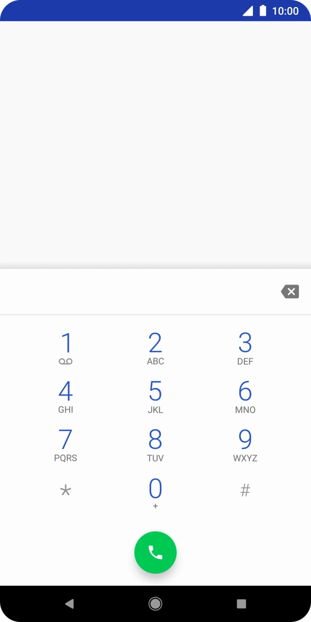 Press the Home key to return to the home screen.