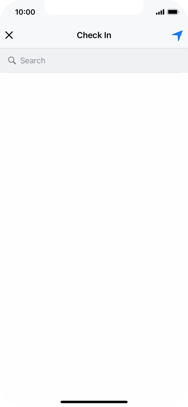 Press the search field. Press the search field.