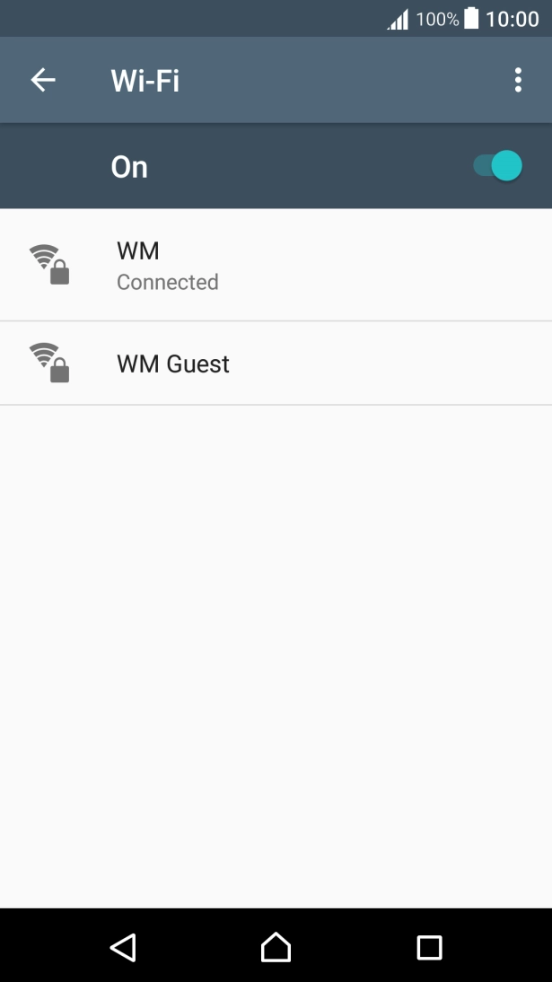 Press the Home key to return to the home screen.