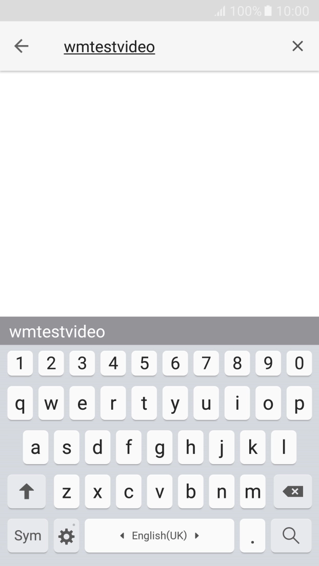 Key in the required search word and press the search icon.