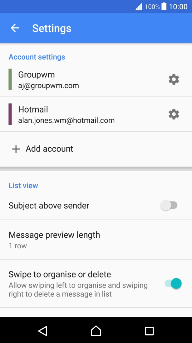 Press the Home key to return to the home screen.