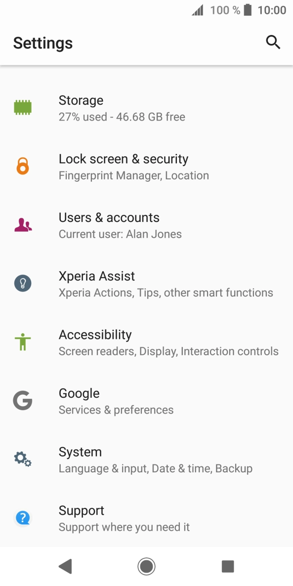 Press Lock screen & security.