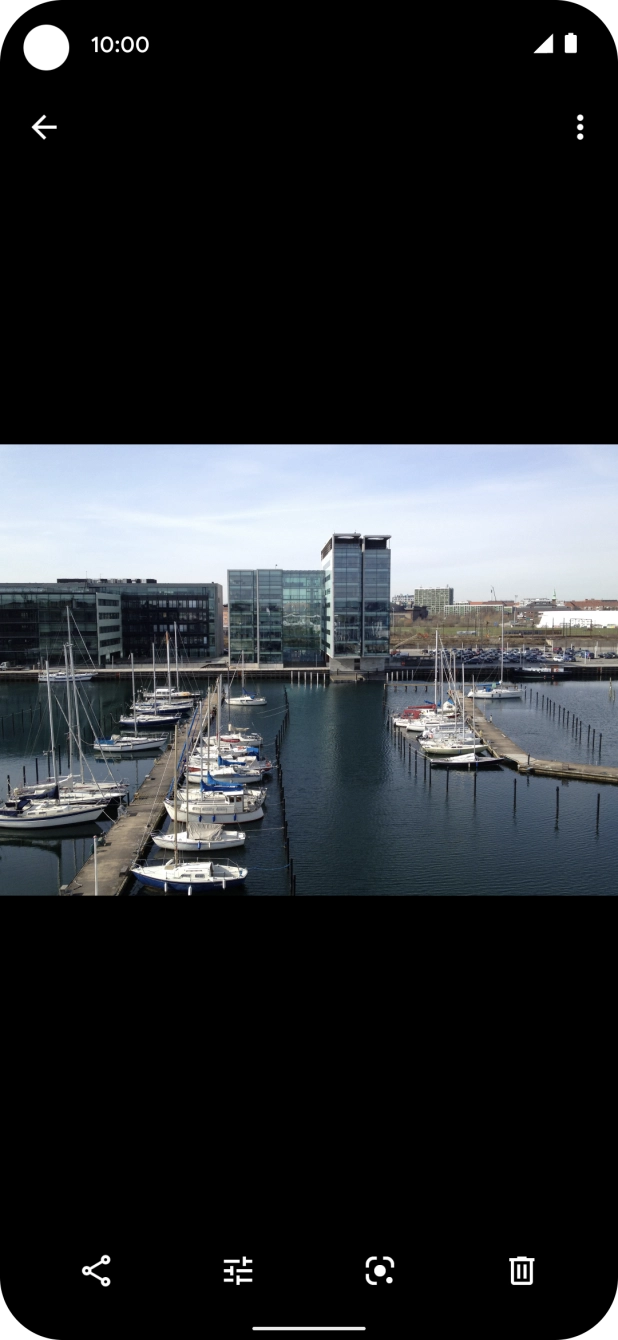 Press the share icon.