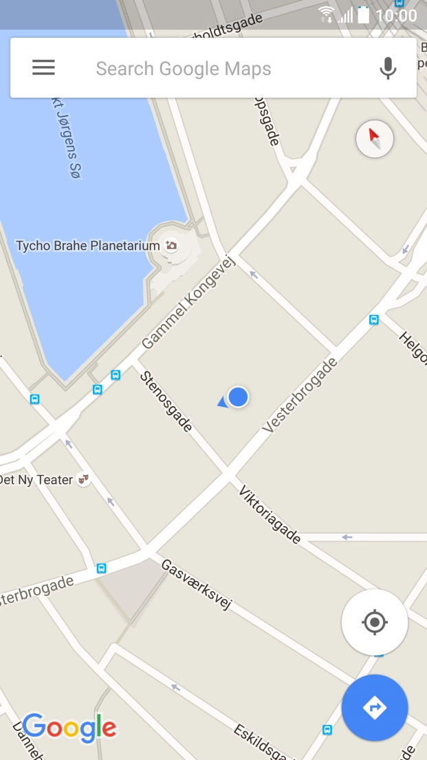 Press the search field and key in the first letters of the name of the destination.