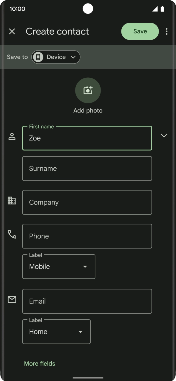Press Surname and key in the required last name.