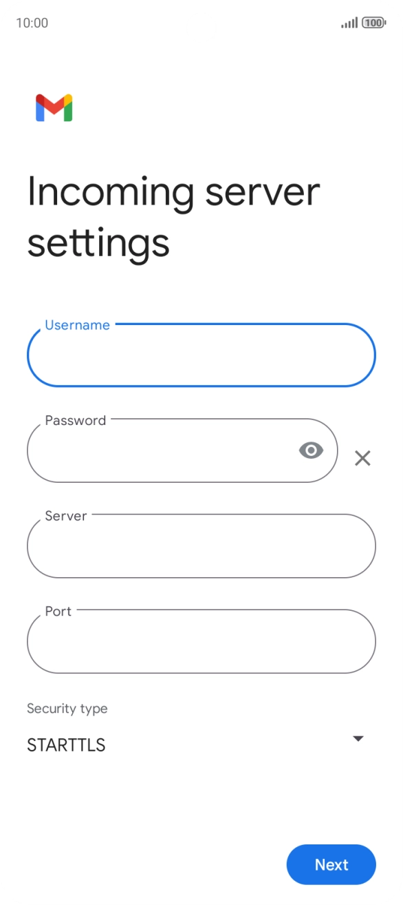 Press the field below 