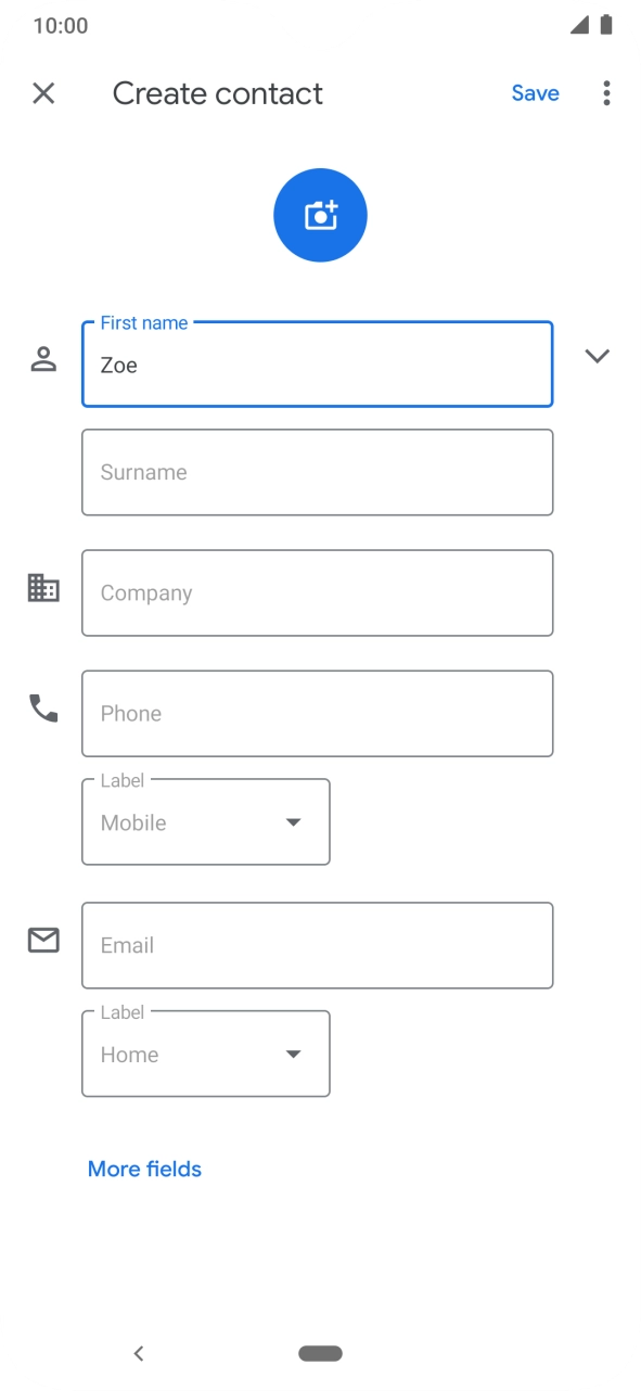 Press Surname and key in the required last name.