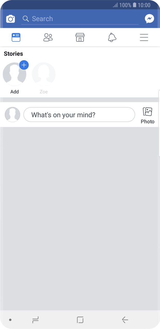 Press the text input field.
