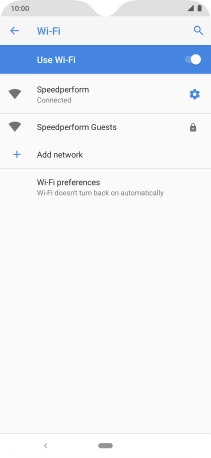 Press the Home key to return to the home screen.