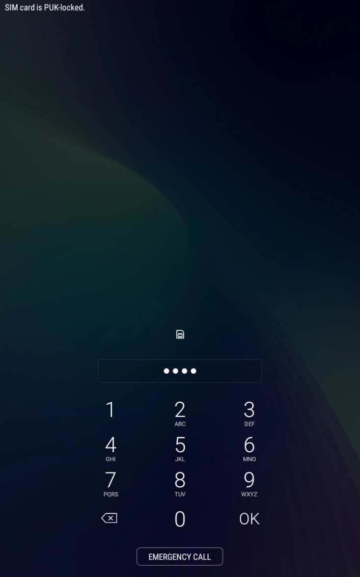 Key in a new four-digit PIN and press OK.