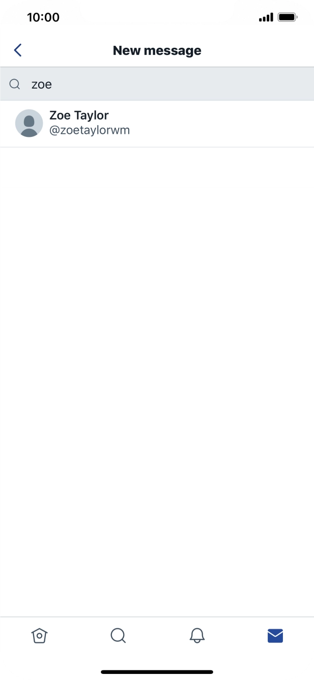 Press the required contact.