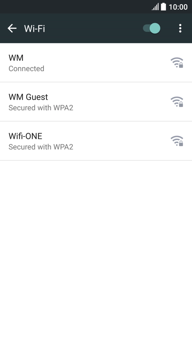 Press the Home key to return to the home screen.