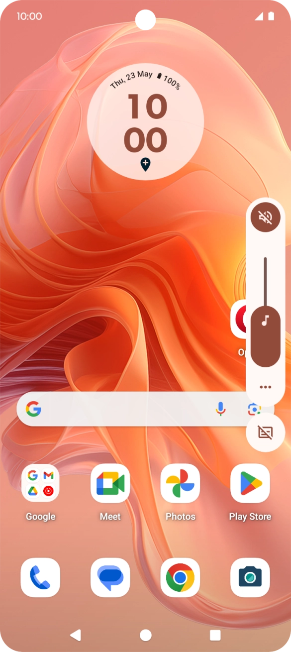 Press the sound mode icon.