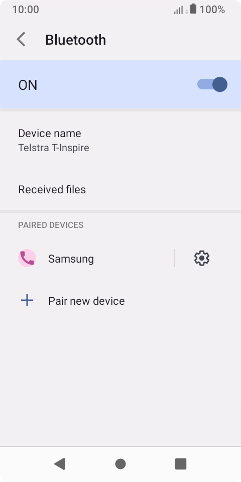 Press the Home key to return to the home screen.