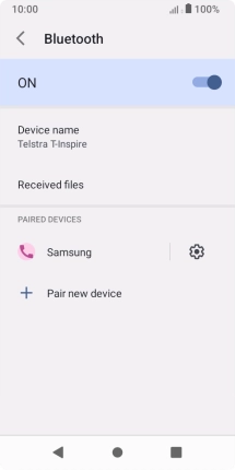 Press the Home key to return to the home screen.