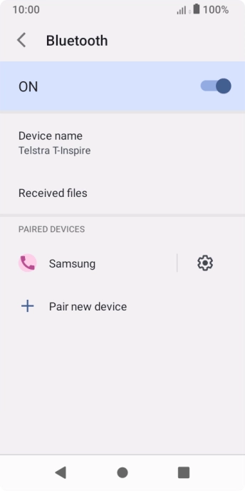Press the Home key to return to the home screen.