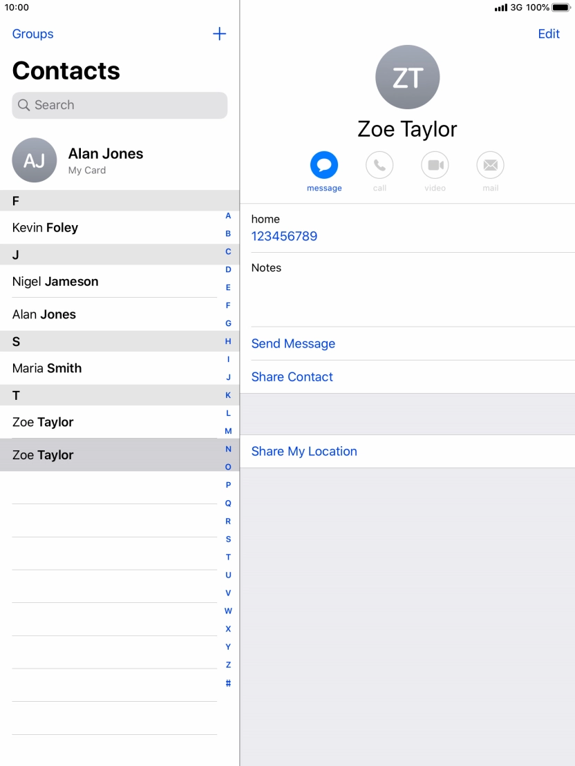 Press the Home key to return to the home screen.