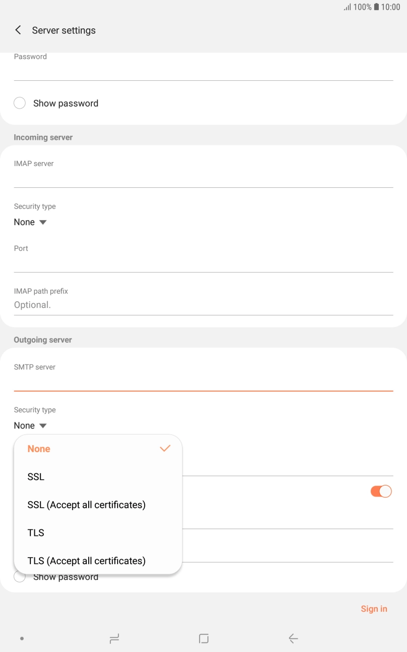 Press SSL to turn on the function.