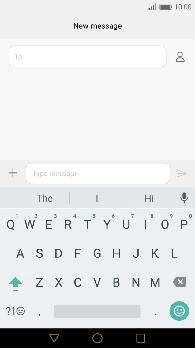 Open a new note, message or email to bring up the keypad and your phone is ready for text input.
