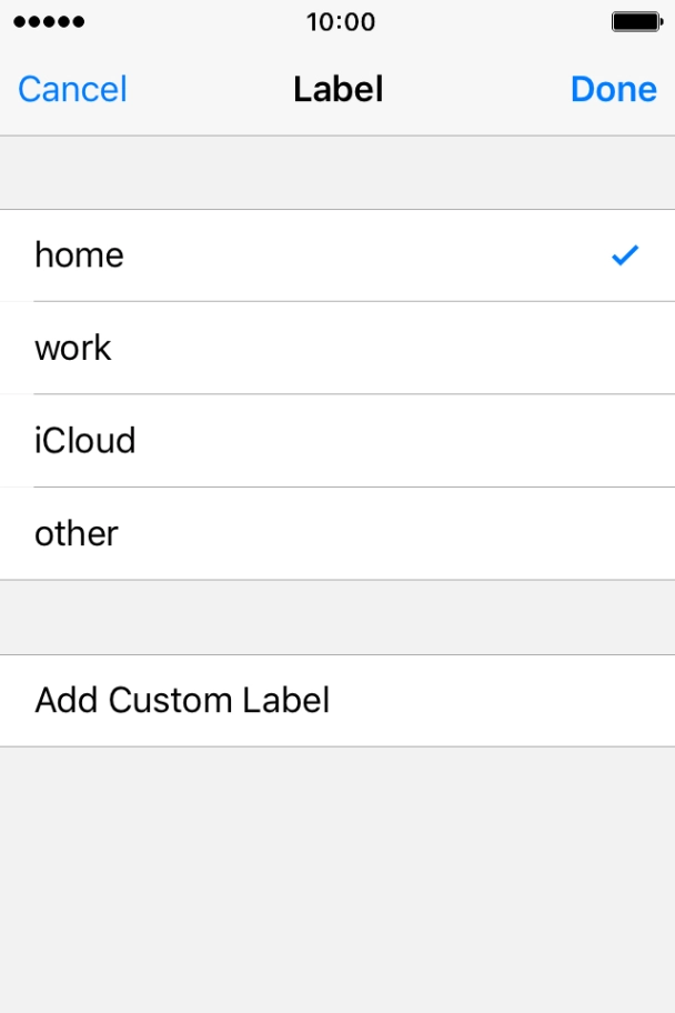Press the required email type.