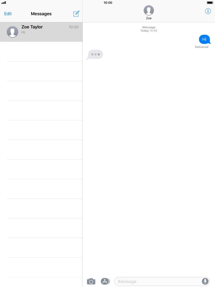 Press the Home key to return to the home screen.