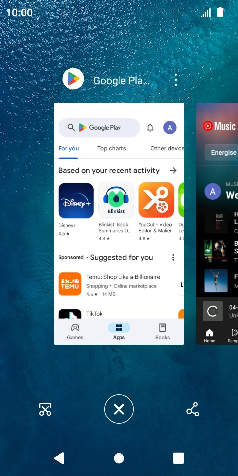 To end one running application, slide your finger upwards on the required application. To end one running application, slide your finger upwards on the required application.