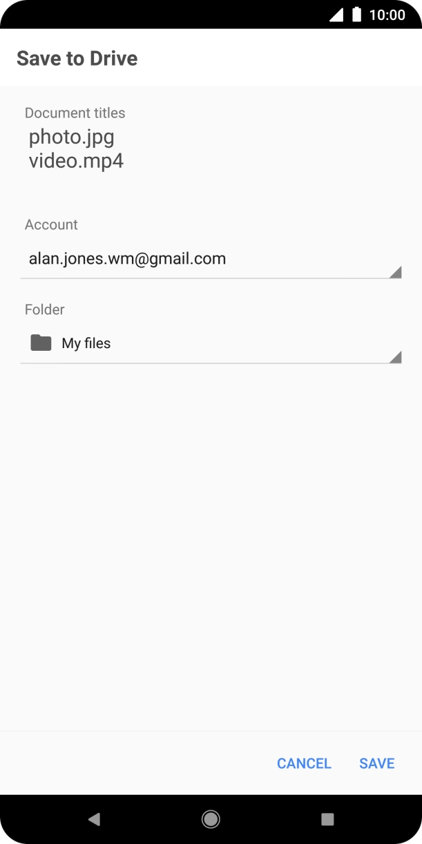 Press SAVE. Press SAVE.