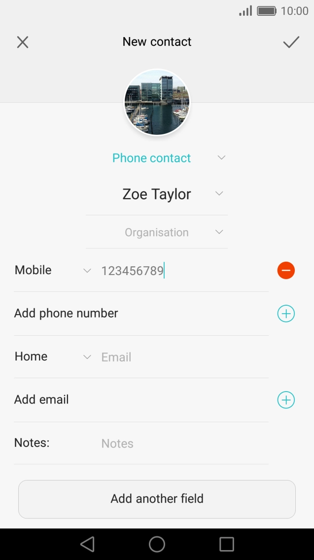 Press the drop down list below the phone number.
