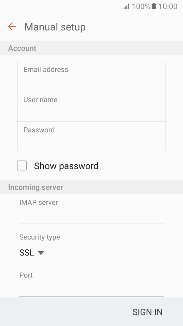 Press the field below 