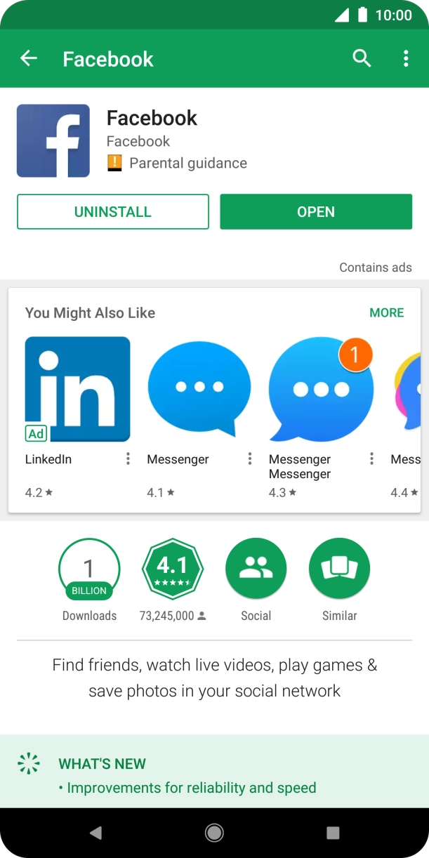 Press the Home key to return to the home screen.