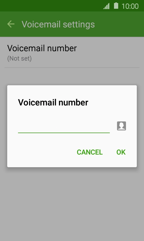 Key in +61101 and press OK.