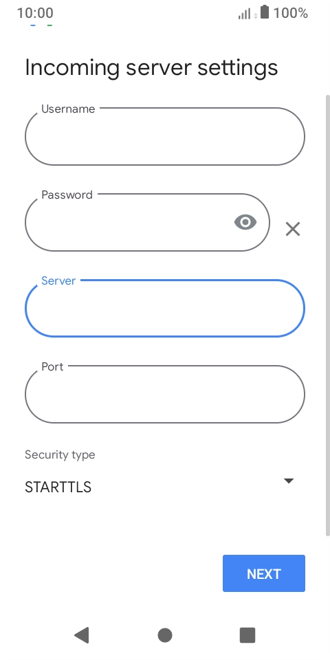 Press the field below 