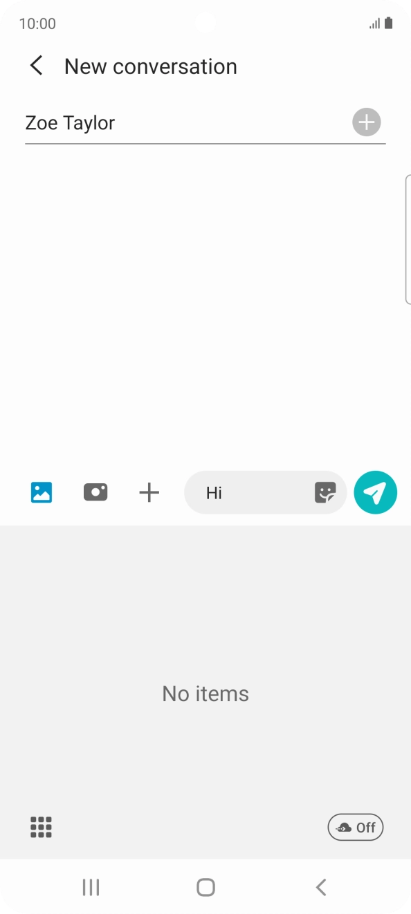 Press the gallery icon and go to the required folder.