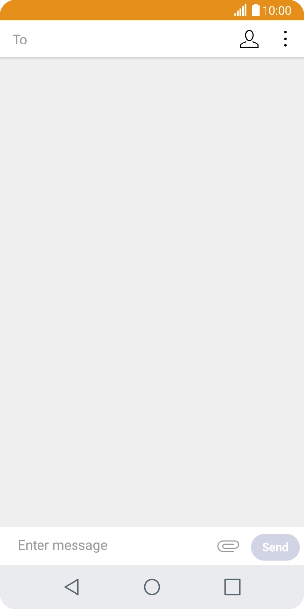 Press the search field and key in the first letters of the recipient's name.