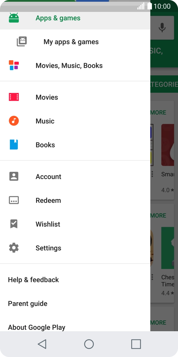 Press Settings. Press Settings.