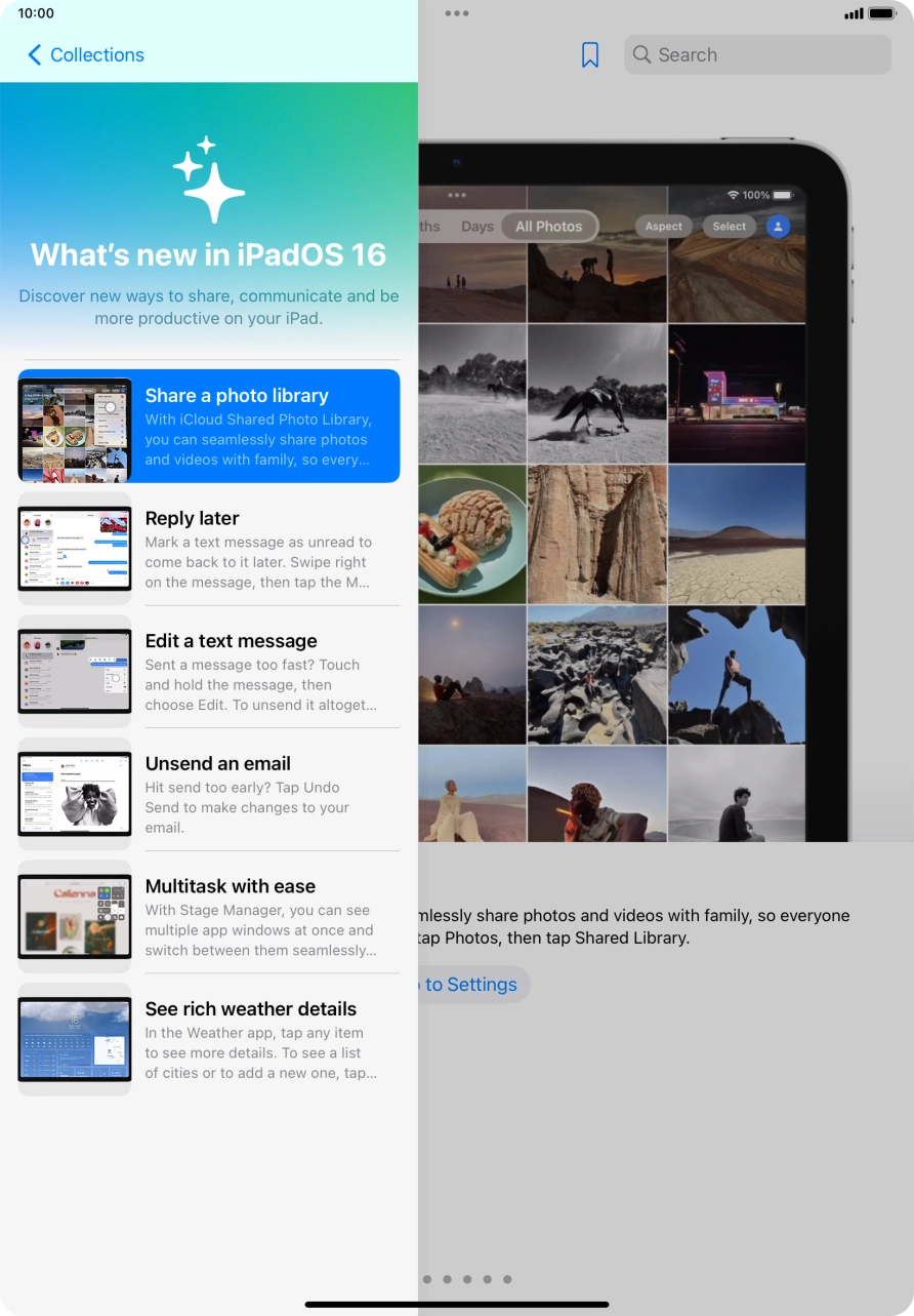 Slide your finger upwards starting from the bottom of the screen to return to the home screen.