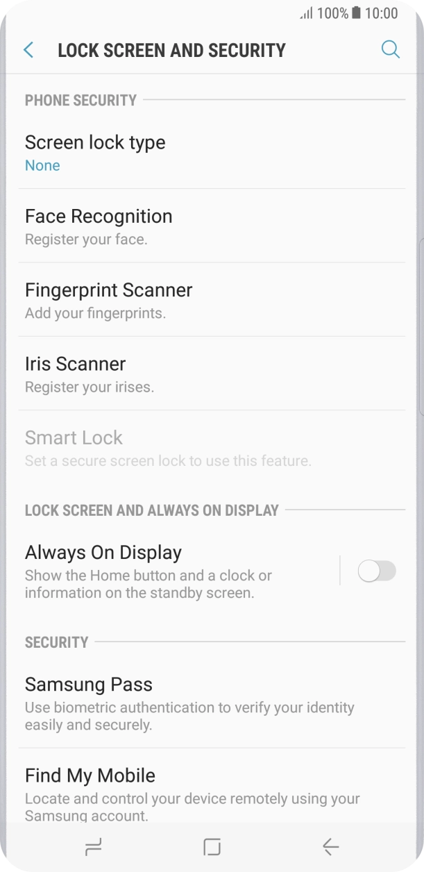 Press the Home key to return to the home screen.